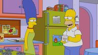 Die Simpsons – Marge (l.); Homer (r.)