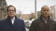 Bull – L-R: Michael Weatherly as Dr. Jason Bull and Chris Jackson as Chunk Palmer