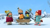 Snowsnaps' Winterspiele – Nele und Kiki helfen herauszufinden, welcher der Jungs der Größere ist