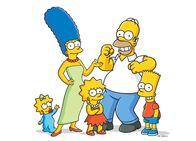 Die Simpsons – (29. Staffel) - (v.l.n.r.) Maggie; Marge; Lisa; Homer; Bart