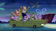 Die Patrick Star Show – v.li.: Squidina, Patrick, GrandPat, Bunny, Cecil