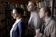 Wilsberg – v.li.: Alex Holtkamp (Ina Paule Klink), Manni Höch (Heinrich Schafmeister), Ekki Talkötter (Oliver Korittke)