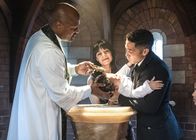 SEAL Team – Pictured L to R:Priest (Kenneth Meseroll), Naima (Parisa Fakhri) and Ray Perry (Neil Brown Jr.) .