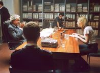 Heaven – v.li.: Der Ankläger (Alberto di Stasio), Filippo (Giovanni Ribisi), Der Inspektor (Giovanni Vettorazzo), Philippa (Cate Blanchett)