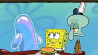 SpongeBob Schwammkopf – L-R: Bubble Buddy, SpongeBob, Squidward