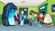 American Dad! – L-R: future Steve, future Snot, Toshi, Snot, Steve, Barry