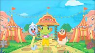 Bakabu – L-R: Bakabu, Mimi Lou, Charlie Gru.