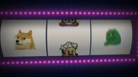 World Wide Cybercrime – Eine Slotmachine mit unterschiedlichen Memecoin-Icons als Grafik