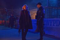 The Strain – THE STRAIN -- "The Battle For Red Hook" -- Episode 209 (Airs September 6, 10:00 pm e/p) Pictured: (l-r) Samantha Mathis as Justine Feraldo, Paulino Nunes as Frank Kowalski. CR: Michael Gibson/FX