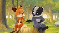 Mama Fuchs und Papa Dachs – Rosie und Matteo sind nicht einig, welcher ihrer Freunde bei ihnen übernachten darf.