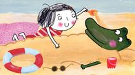 Unser Sandmännchen – Heute geht es an den Strand, natürlich mit Krokodil.