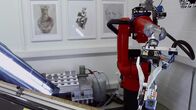 Der Code des Künstlers – Malroboter "e-David", Forscher der Universität Konstanz haben einen Roboter entwickelt, der Kunstwerke malt.