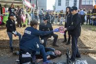 Navy CIS: New Orleans – L-R: Sonja Percy (Shalita Grant), Dr. Loretta Wade (CCH Pounder), Special Agent Dwayne Pride (Scott Bakula) , Special Agent Christopher LaSalle (Lucas Black)