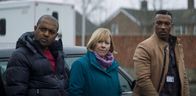 Bulletproof – v.l.n.r.) Aaron Bishop (Noel Clarke); Deputy Mayor Charlotte Carmel (Caroline Goodall); Ronnie Pike (Ashley Walters)