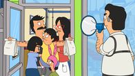 Bob's Burgers – L-R: Tina, Bob, Gene, Louise, Linda, Sergeant Bosco