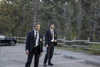 They Want Me Dead – L-R: Jack (Aidan Gillen), Patrick (Nicholas Hoult)