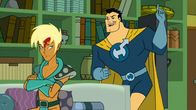 Drawn Together – L-R: Xandir P. Wifflebottom, Captain Leslie Hero