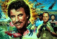 Magnum – Der schnauzbärtige Draufgänger Thomas Sullivan Magnum (Tom Selleck, l.) arbeitet als Privatdetektiv auf Hawaii und ist außerdem der Sicherheitsbeauftragte von Robin Masters, einem reichen, mysteriösen Schriftsteller ?