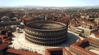 Megapolis – Das Kolosseum in Rom war fast 450 Jahre lang in Betrieb. Bis heute gilt es als Vorbild aller modernen Sportarenen. (3D-Grafik)
