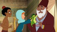 Hexe Lilli – Lilli und Al zeigen dem Händler Hektor.