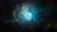 Faszination Weltall – Einer der ersten Sterne im Universum, entstanden vor etwa 13,6 Milliarden Jahren, stirbt in einer dramatischen Explosion, einer sogenannten Supernova.