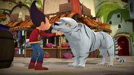 Tashi – Tashi erkennt das kleine Cousinchen hinter der Verwandlung des weißen Tiger.