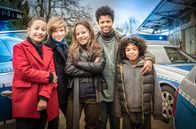Die Pfefferkörner – v.l.n.r: Nele (Ronja Levis); Levin (Moritz Pauli); Kira (Marlene von Appen); Tayo (Samuel Adams); Olufemi (Spencer König)