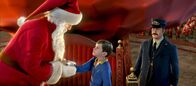 Der Polarexpress – Das hätte der kleine Junge (M.) nicht gedacht - er steht tatsächlich dem echten Weihnachtsmann (l.) gegenüber ...