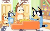 Bluey – L-R: Bingo, Bluey, Chilli, Bandit