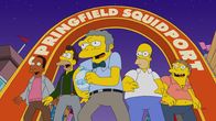 Die Simpsons – (v.l.n.r.) Carl; Lenny; Moe; Homer; Barney