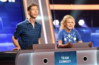 Quizduell-Olymp – Die Kandidaten des Teams „Comedy“: Der Komiker Maddin Schneider (l.) und die Komikerin Mirja Boes (r.).