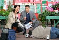 Die Rosenheim-Cops – L-R. Dr. Sabine Eckstein (Petra Einhoff) and Sven Hansen (Igor Jeftic)