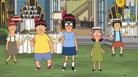 Bob's Burgers – (v.l.n.r., vorne) Gene, Tina, Louise