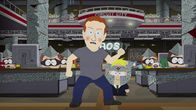 South Park – Vorne, l-r: Mark Zuckerberg, Butters als "Professor Chaos"