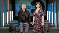 Klima retten - Wachstum oder Verzicht? – Christian Stöcker und Yasmin Polat bei der Aufzeichnung der Sendung "Klima retten - Wachstum oder Verzicht?"
