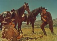 Zwei glorreiche Halunken – L-R: Monco (Clint Eastwood) und Angel Eyes (Lee Van Cleef)