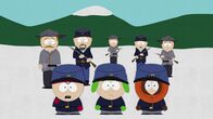 South Park – Vorne, l-r: Stan, Kyle, Kenny