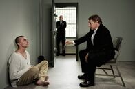 Tatort – Thorsten Lannert (Richy Müller, re.) will von Emil Luxinger (André M. Hennicke) wissen, was es mit dem Buch auf sich hat, das der tote Student ihm gestohlen hatte.; WDR Fernsehen TATORT: HÜTER DER SCHWELLE, Fernsehfilm Deutschland 2019 Uhr. Thorsten Lannert (Richy Müller, re.) will von Emil Luxinger (André M. Hennicke) wissen, was es mit dem Buch auf sich hat, das der tote Student ihm gestohlen hatte.