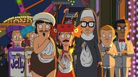 Bob's Burgers – L-R: Ollie, Andy, Gene, Louise, Tina, Rudy, Darryl