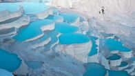 Die Beckenbauer - Pools der Superlative – Pools aus natürlichem Travertin in Pamukkale. Pamukkale, Türkei
