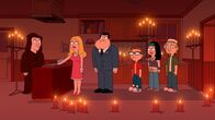 American Dad! – L-R: Avery Bullock, Francine, Stan, Steve, Hayley, Jeff