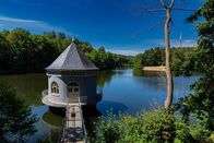 Panoramablick – Itzenplitzer Weiher Saarland Deutschland im Sommer