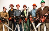 Timber Kings – L-R: Beat Schwaller, Joel Roorda, André Chevigny, Bryan Reid Junior, Peter Arnold, Bryan Reid Senior