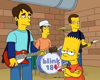 Die Simpsons – Bart (vorne r.) mit seinen neuen Freunden von Blink 182 ...