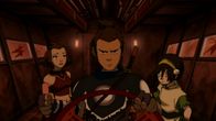 Avatar - Herr der Elemente – L-R: Suki, Sokka, Toph