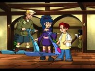U.B.O.S – vl. Gus, Cassy & Verne auf ihren Flugrollern.