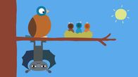 Animanimals – Die Fledermaus ist wütend, weil sie nicht schlafen kann.