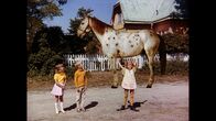 Pippi Langstrumpf – Pippi (Inger Nilsson, r.) lässt ihre Kräfte spielen. Tommy (Pär Sundberg, M.) und Annika (Maria Persson, l.) schauen überrascht zu.