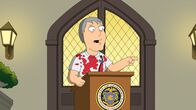 Family Guy – Brian, Peter, Quagmire und ein paar andere bekannte Bewohner Quahogs müssen als Geschworene ran: Es gilt, den brutalen Mord am Berater von Bürgermeister West (Bild) aufzuklären ...