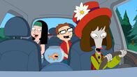American Dad! – L-R: Hayley, Klaus, Steve, Roger